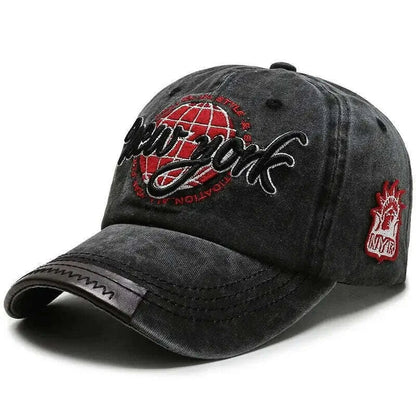 New Distressed Cotton Washed Baseball Cap Korean Outdoor Sunscreen Hat Casual And Versatile Street Spring And Autumn Sunhat