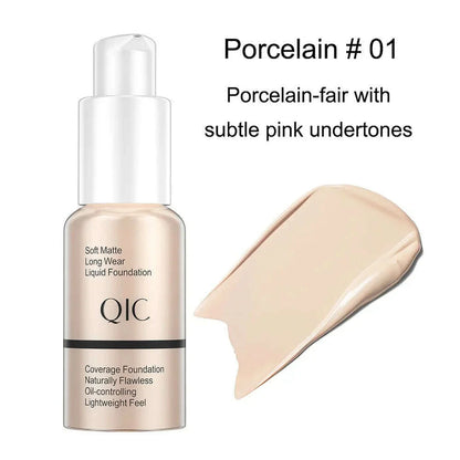 30ml Matte Makeup Foundation Cream Professional Concealing Face Dark Circle Liquid Long-lasting Eye Corrector Cream Primer
