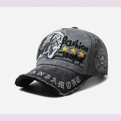 Four Seasons New Baseball Cap Retro Distressed Casual Outdoor Sports Hat Spring And Autumn Sunhat Letter Embroidery Cap Men