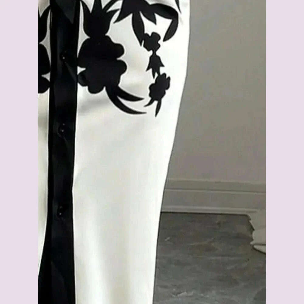 Yeezzi Urban Elegant Women Flower Printed Tied Waist Party Evening Midi Dresses 2025 New Half Sleeves V-Neck Office A-line Dress