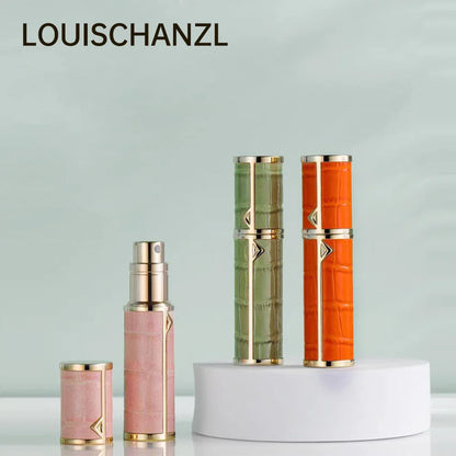 Louischanzl Perfume Atomizer Portable Liquid Cosmetics Containers Traveling 5ml Alcochol Perfume Refillable Bottles Empty Spray
