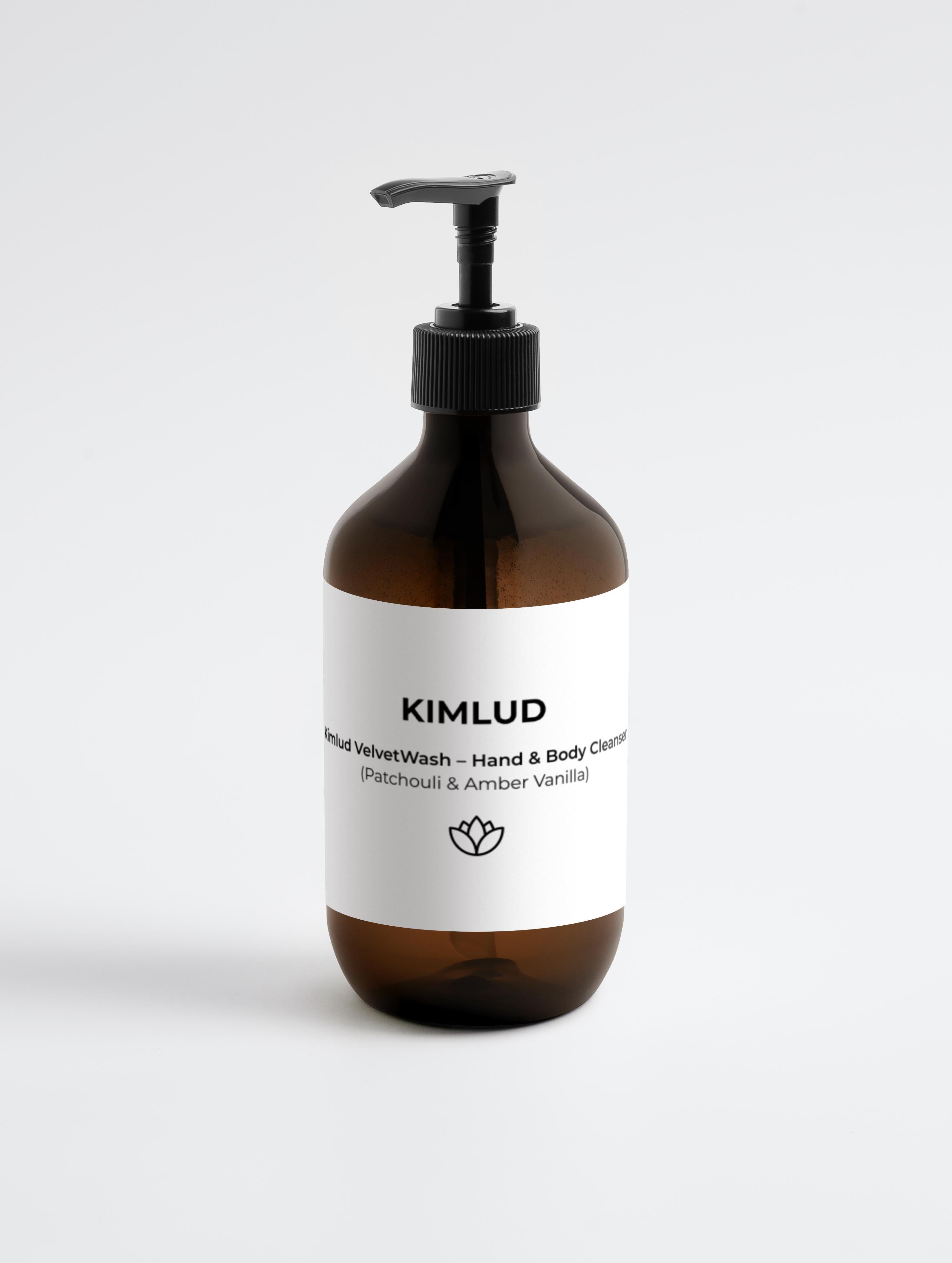 Kimlud VelvetWash – Hand & Body Cleanser (Patchouli & Amber Vanilla)