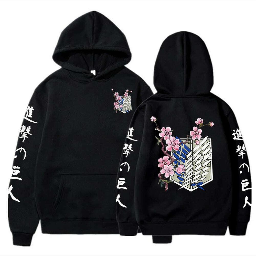 Anime Hoodie Mens Fashion Warm Sweatshirt Graphical Printed Hip Hop Hoodies Casual Streetwear Spring Autumn New Hoody