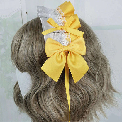 Anime Maid Lovely Sweet Headband Lolita Maid Lace Flower Headwear Cosplay Hair Hoop Hand Made for Girls Gift Hair Accessory