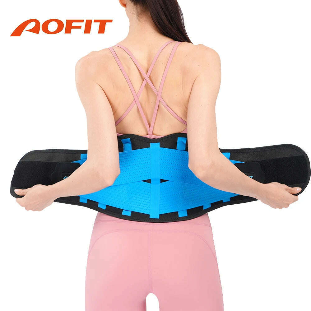 AOFIT Sport Back Support Belt Orthopedic Corset for Men Women Lumbar Brace Protector Spine Decompression Waist Trainer