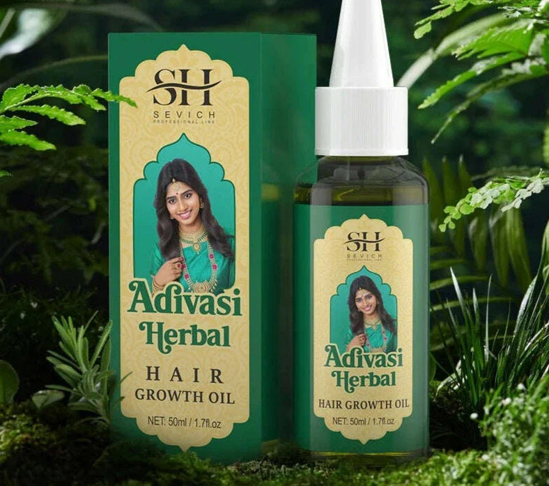 Ayurvedic Hair Growth Oil India Adivasi Herbal Hair Oil Rosemary Anti Hair Loss Fast Regrowth Thicken Oils Hair Growth Products