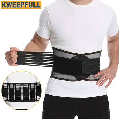 Back Brace for Men & Women - Breathable Waist Lumbar Lower Back Support Belt for Sciatica, Herniated Disc, Scoliosis