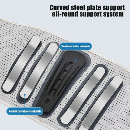 Back Brace with 8 Support Belts, Lower Back Support with Large Area Aluminum Support, Waist Brace for Herniated Disc, Sciatica