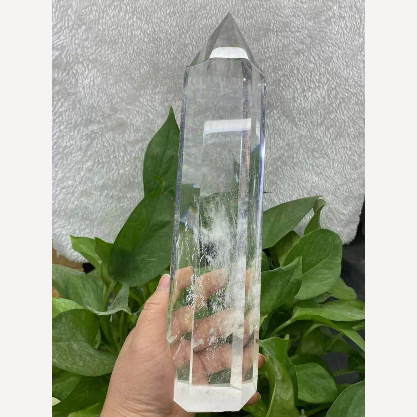 Big size Clear Melting Stone Quartz Obelisk Crystal Wand Point Healing Fengshui for home decoration quartz point healing crystal