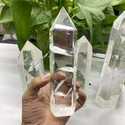 Big size Clear Melting Stone Quartz Obelisk Crystal Wand Point Healing Fengshui for home decoration quartz point healing crystal