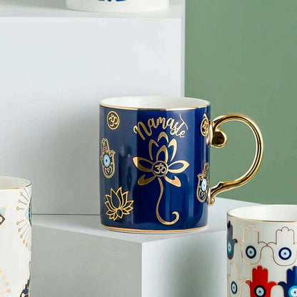 Blue Eye Coffee Cup Devil's Eye Turkish Ceramic Mug Home Breakfast Milk Novelty Cup Water Cup Afternoon Tea Cup Couples Gifts