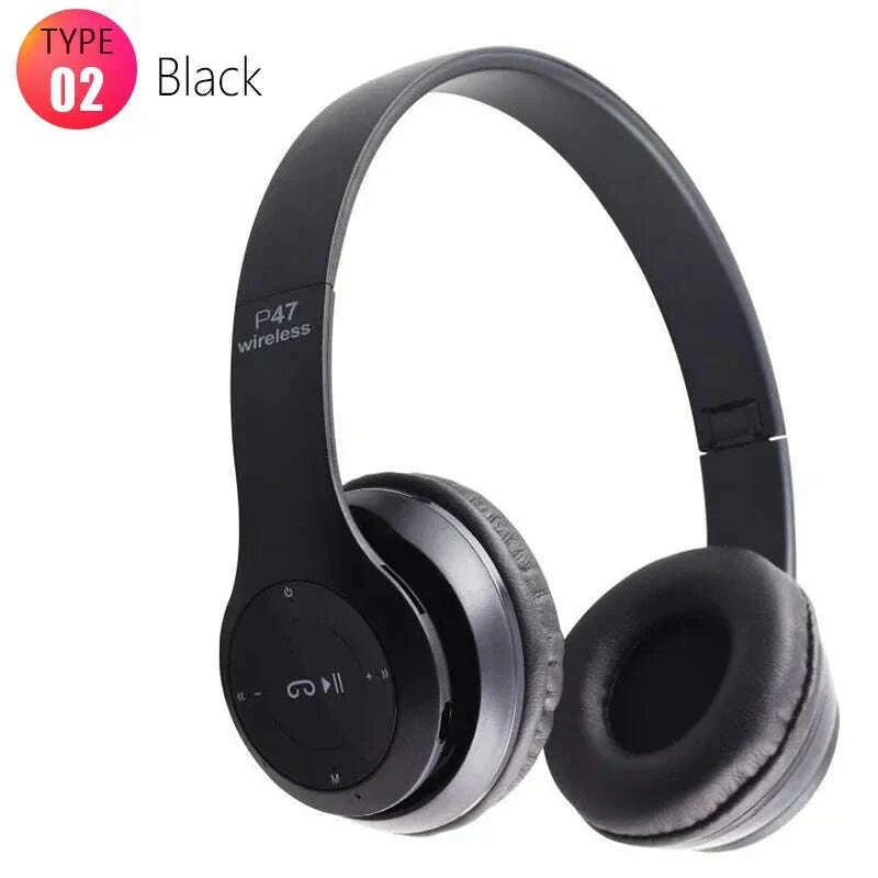 Bluetooth 5.0 Earphone Sport Headphones for iPhone Samsung Xiaomi Mobile Phone Wireless Headband Foldable Portable HeadSets