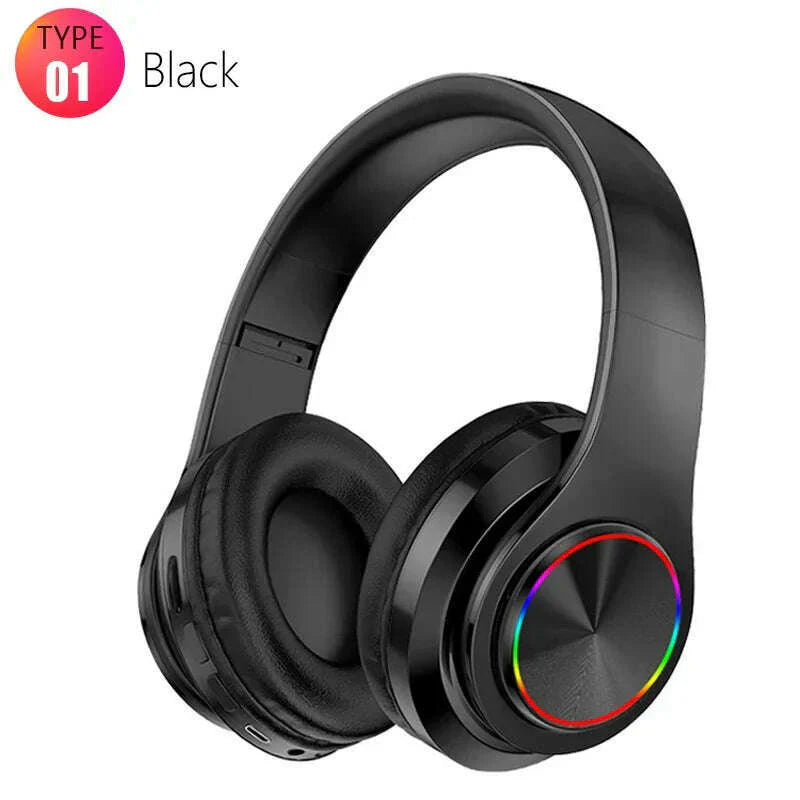 Bluetooth 5.0 Earphone Sport Headphones for iPhone Samsung Xiaomi Mobile Phone Wireless Headband Foldable Portable HeadSets