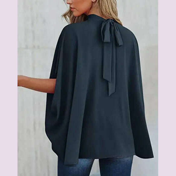 Boho Women's Blouse Elegant Short Sleeve Loose Fashion O-neck White Femme Top Casual Chiffon Blouses For Women 2023 New Summer