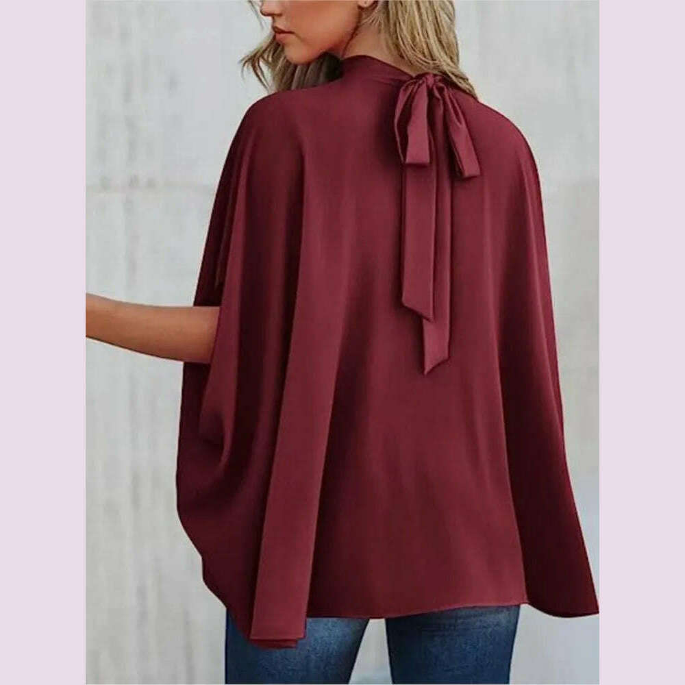 Boho Women's Blouse Elegant Short Sleeve Loose Fashion O-neck White Femme Top Casual Chiffon Blouses For Women 2023 New Summer