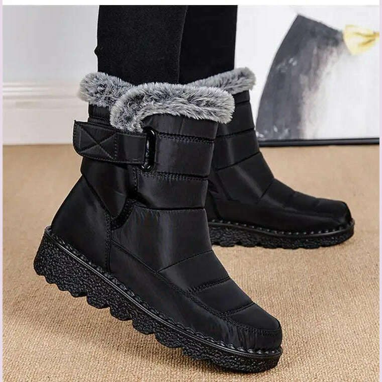 Boots Woman Snow Fashion Woman Shoes Platform Shoes Women New Mid Women's High Boots 2025 Trend Botas Mujer Winter Boots Women