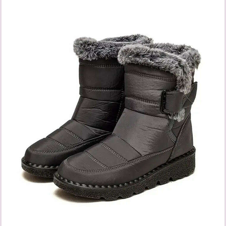 Boots Woman Snow Fashion Woman Shoes Platform Shoes Women New Mid Women's High Boots 2025 Trend Botas Mujer Winter Boots Women