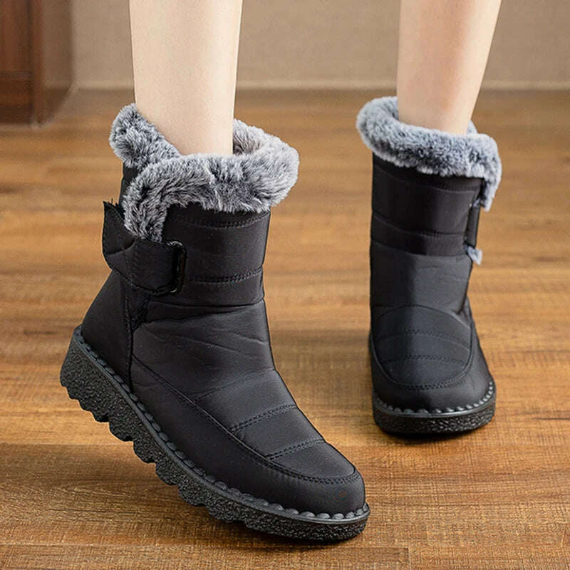 Boots Woman Snow Fashion Woman Shoes Platform Shoes Women New Mid Women's High Boots 2025 Trend Botas Mujer Winter Boots Women