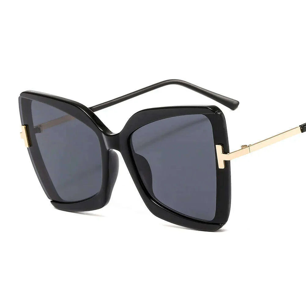 Brand Designer T Sunglasses 2022 New Oversized Square Women Sun Glasses Female Big Frame Colorful Shades for Women Oculos
