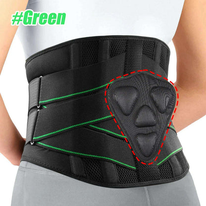 Breathable Lower Back Support Belt Pain Relief with 7 Stays for Heavy Lifting Herniated Disc, Sciatica, Scoliosis, Men and Women