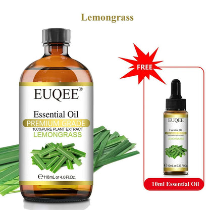Buy 118ml Essential Oil Get 10ml Free 100% Pure and Natural Essential Oil with Dropper for Aromatherapy Diffuser Massage DIY