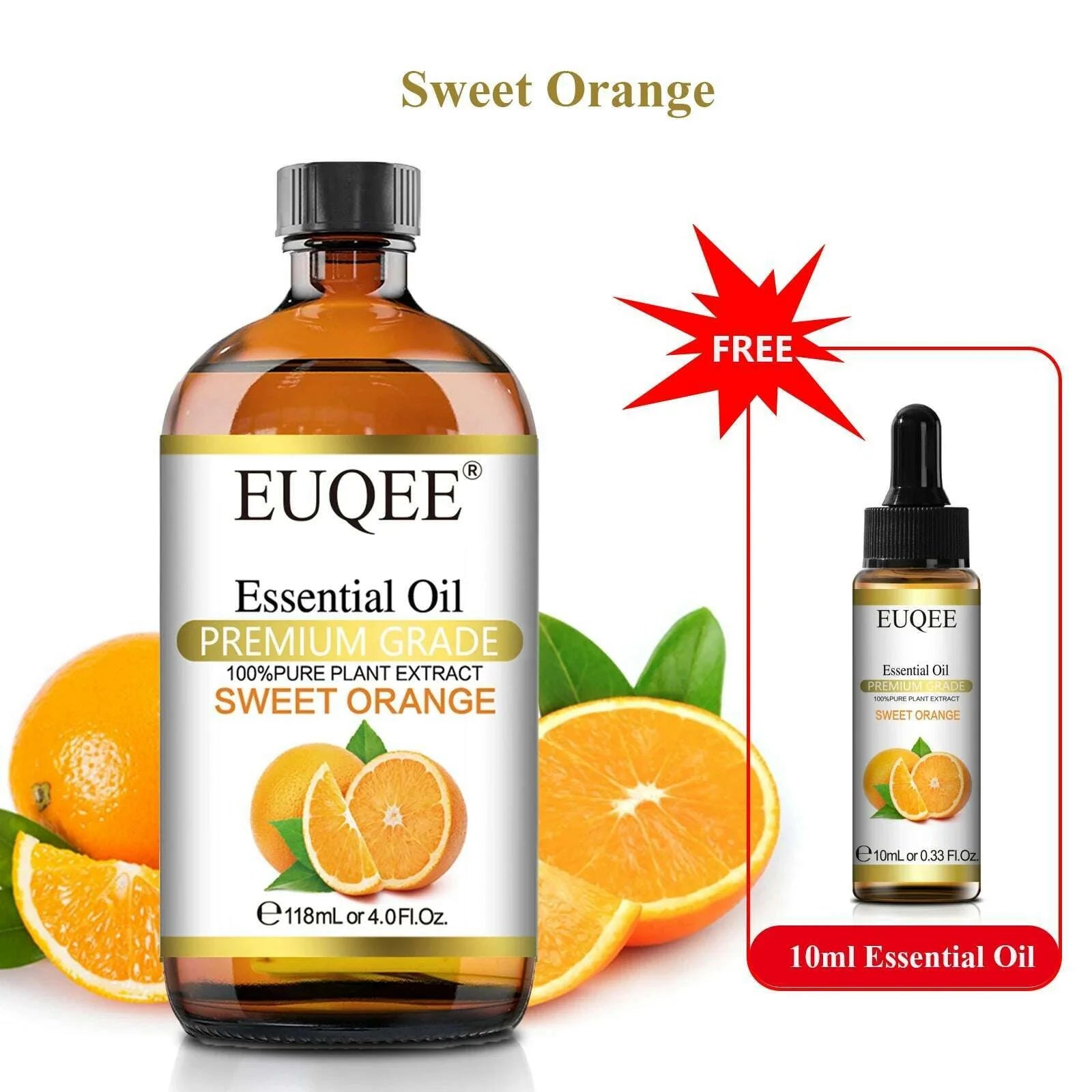 Buy 118ml Essential Oil Get 10ml Free 100% Pure and Natural Essential Oil with Dropper for Aromatherapy Diffuser Massage DIY