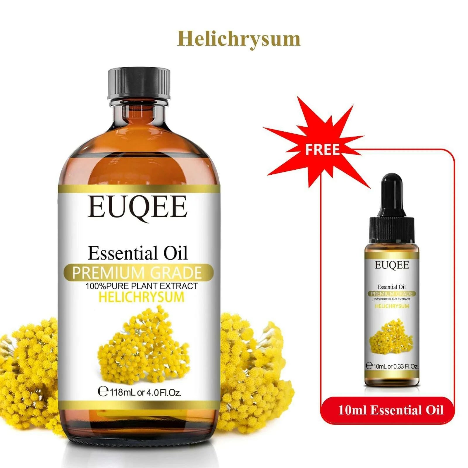 Buy 118ml Essential Oil Get 10ml Free 100% Pure and Natural Essential Oil with Dropper for Aromatherapy Diffuser Massage DIY