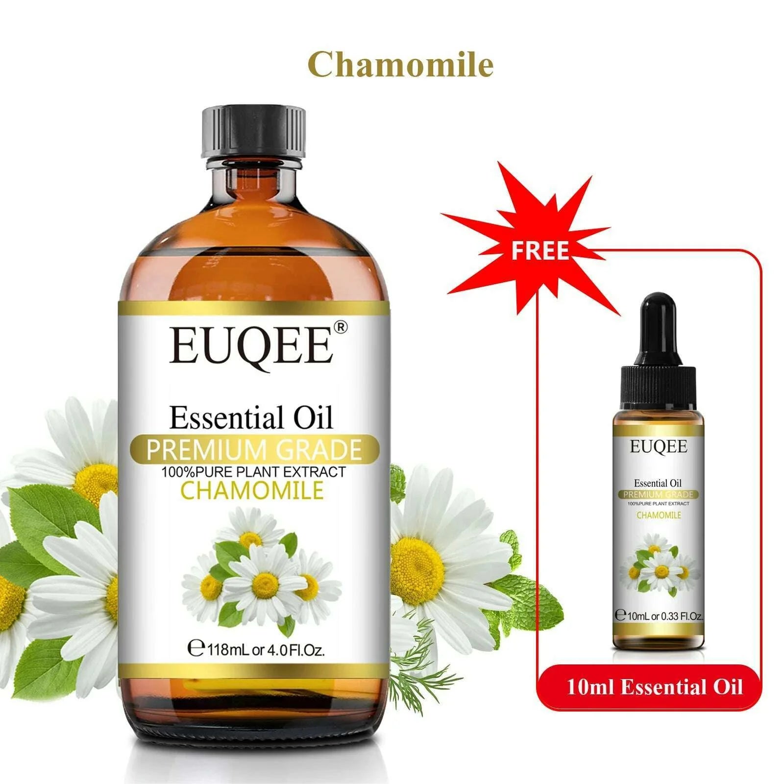 Buy 118ml Essential Oil Get 10ml Free 100% Pure and Natural Essential Oil with Dropper for Aromatherapy Diffuser Massage DIY