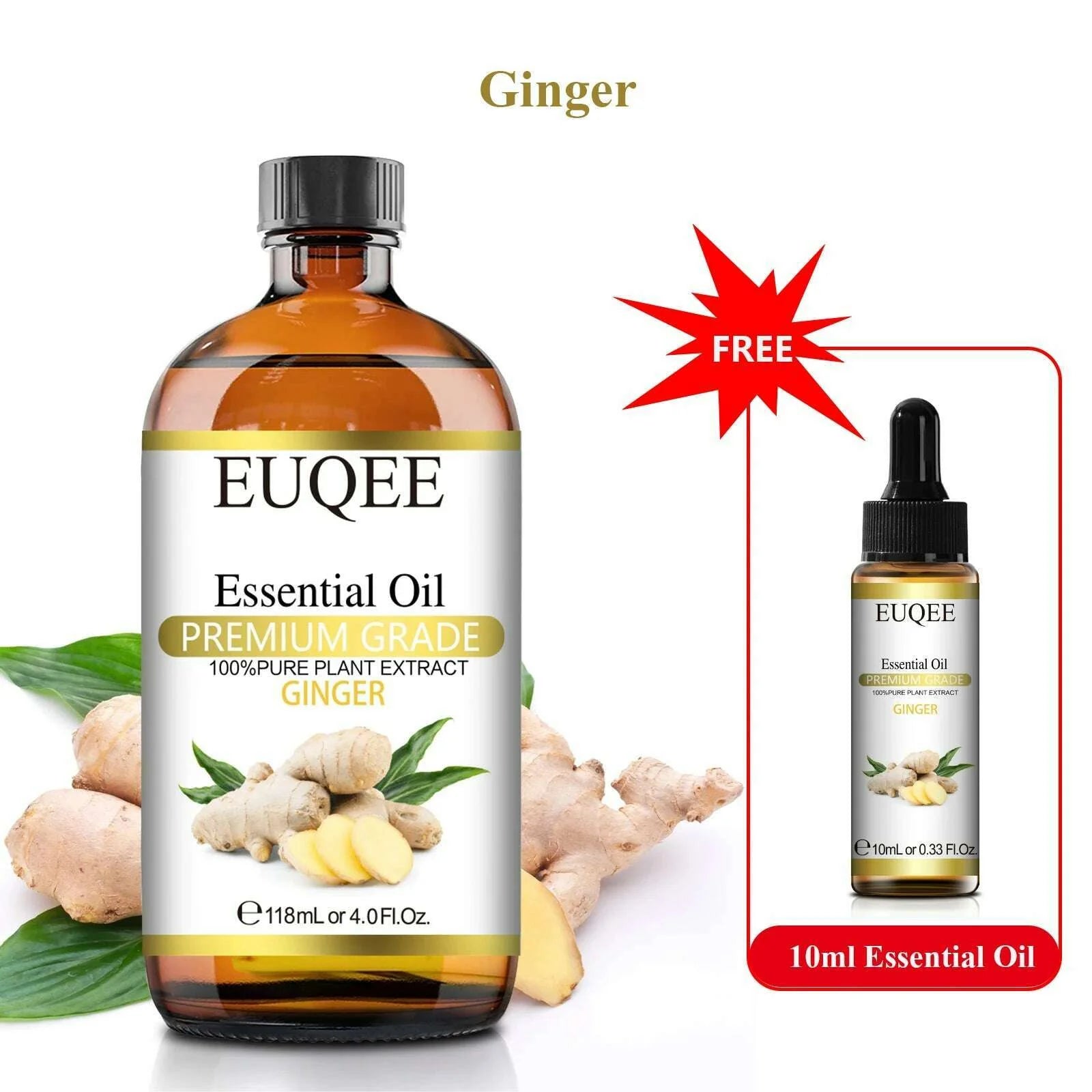 Buy 118ml Essential Oil Get 10ml Free 100% Pure and Natural Essential Oil with Dropper for Aromatherapy Diffuser Massage DIY