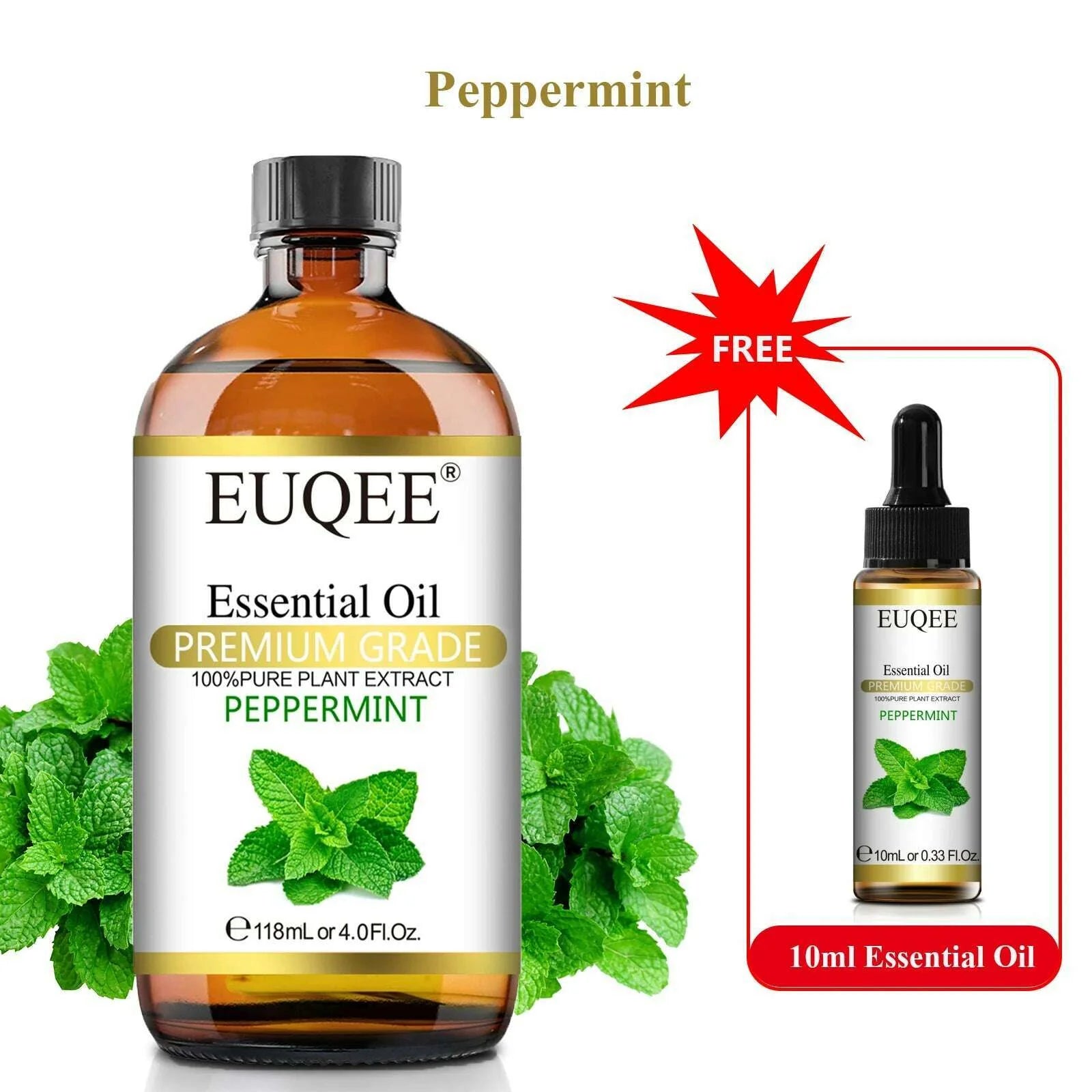 Buy 118ml Essential Oil Get 10ml Free 100% Pure and Natural Essential Oil with Dropper for Aromatherapy Diffuser Massage DIY
