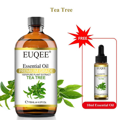 Buy 118ml Essential Oil Get 10ml Free 100% Pure and Natural Essential Oil with Dropper for Aromatherapy Diffuser Massage DIY
