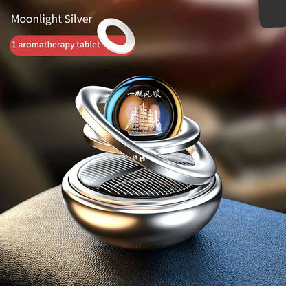 Car Air Freshener Solar Rotating Aromatreatment Decoration Car Interior Accessories Women Men Original Flavored Perfume Diffuser