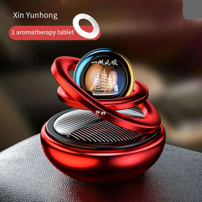 Car Air Freshener Solar Rotating Aromatreatment Decoration Car Interior Accessories Women Men Original Flavored Perfume Diffuser