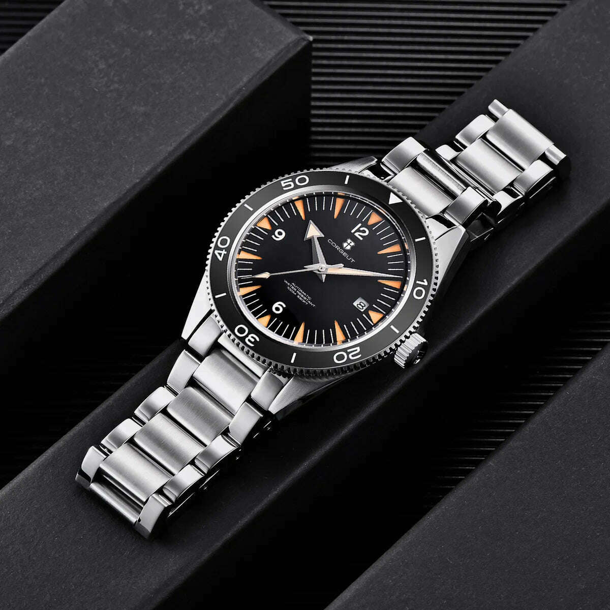 Ceramic Bezel 100 Waterproof Luxury Corgeut Watch Men 41mm Sapphire Mechanical Clock Diver Miyota Automatic Wristwatch