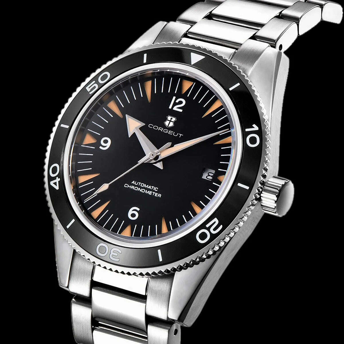 Ceramic Bezel 100 Waterproof Luxury Corgeut Watch Men 41mm Sapphire Mechanical Clock Diver Miyota Automatic Wristwatch