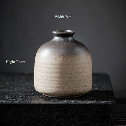 CHANSHOVA China Pottery Mini Small Flower Vases Traditional Chinese Retro Style Ceramic Vase Lliving Room Home Decoration T032