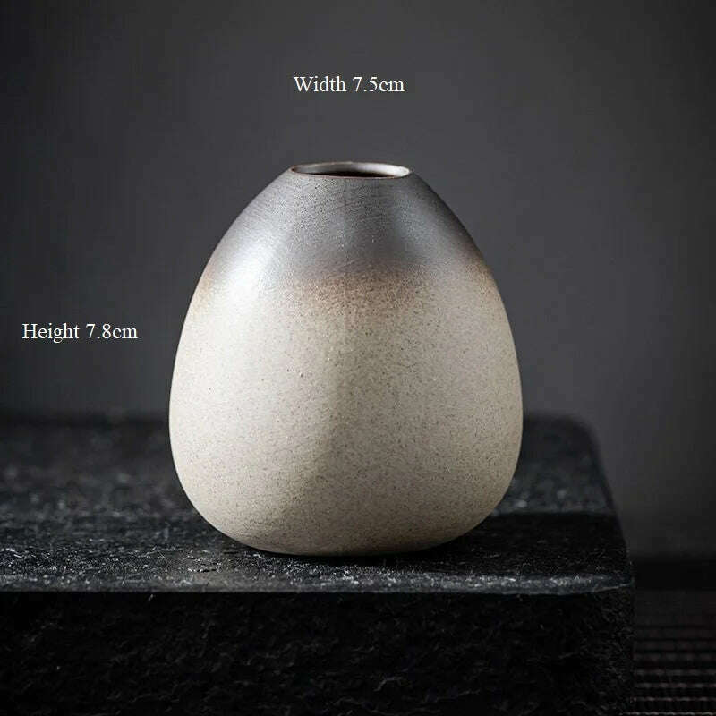 CHANSHOVA China Pottery Mini Small Flower Vases Traditional Chinese Retro Style Ceramic Vase Lliving Room Home Decoration T032