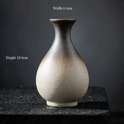 CHANSHOVA China Pottery Mini Small Flower Vases Traditional Chinese Retro Style Ceramic Vase Lliving Room Home Decoration T032