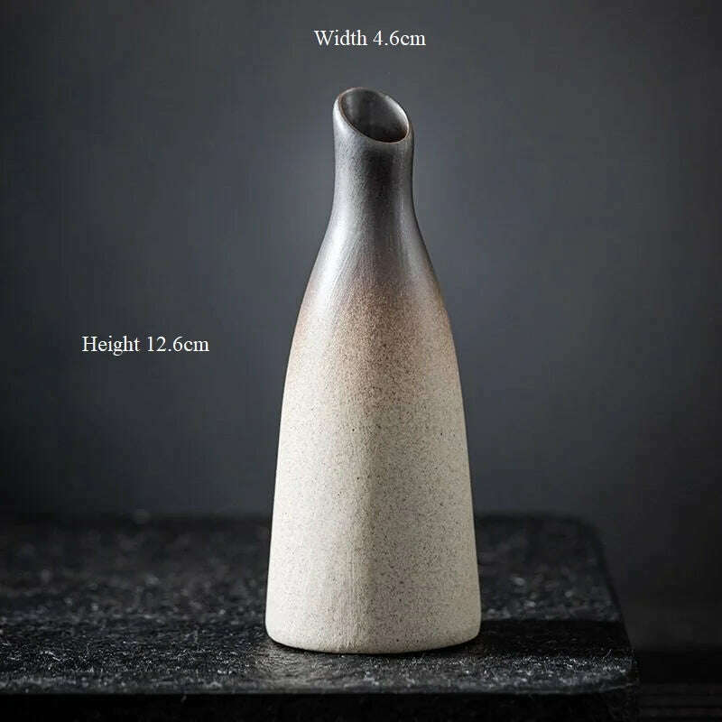 CHANSHOVA China Pottery Mini Small Flower Vases Traditional Chinese Retro Style Ceramic Vase Lliving Room Home Decoration T032