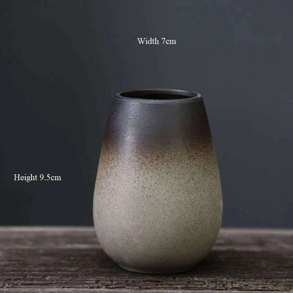 CHANSHOVA China Pottery Mini Small Flower Vases Traditional Chinese Retro Style Ceramic Vase Lliving Room Home Decoration T032
