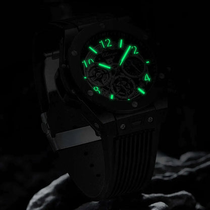 CHENXI 2023 New Watch for Men PU Strap With Chronograph Top Brand Sport Quartz Mens Watches Luminous Waterproof Wristwatch