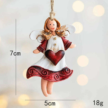 Christmas Santa Snowman Gingerbread Man Resin Pendant Christmas Tree Decoration Ornaments DIY Kids Toys Noel Navidad Kerst 2023