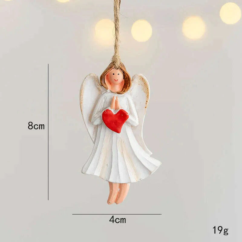 Christmas Santa Snowman Gingerbread Man Resin Pendant Christmas Tree Decoration Ornaments DIY Kids Toys Noel Navidad Kerst 2023