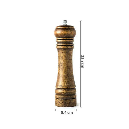Classical Oak Wood Pepper Spice Mill Grinder Set Handheld Seasoning Adjustable Mills Grinder Ceramic Grinding Core Tools Set