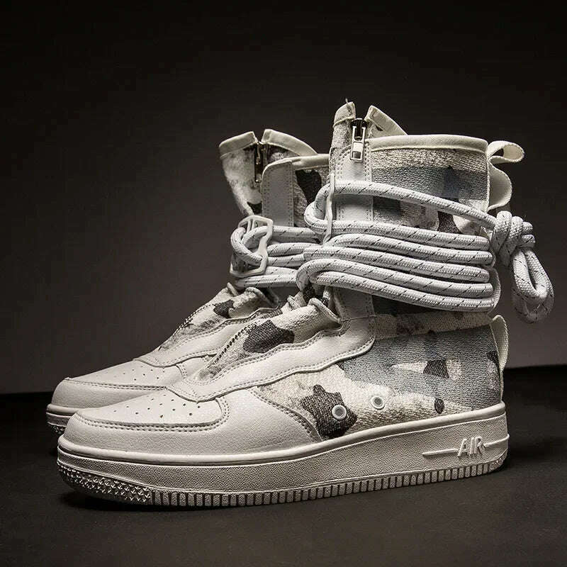 Cool Fashion Tenis Masculino High Top Casual Flat Men's Sneakers Breathable Designer Men's Shoes Running Shoes Free Shipping
