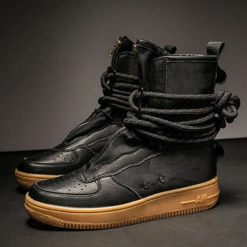 Cool Fashion Tenis Masculino High Top Casual Flat Men's Sneakers Breathable Designer Men's Shoes Running Shoes Free Shipping