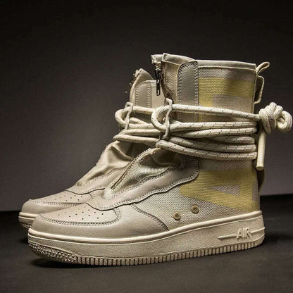 Cool Fashion Tenis Masculino High Top Casual Flat Men's Sneakers Breathable Designer Men's Shoes Running Shoes Free Shipping