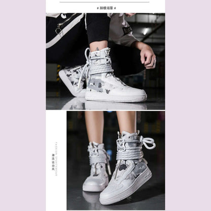 Cool Fashion Tenis Masculino High Top Casual Flat Men's Sneakers Breathable Designer Men's Shoes Running Shoes Free Shipping