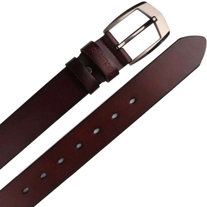 Coolerfire men high quality genuine leather belt luxury designer belts men cowskin fashion Strap male Jeans for man cowboy HQ043
