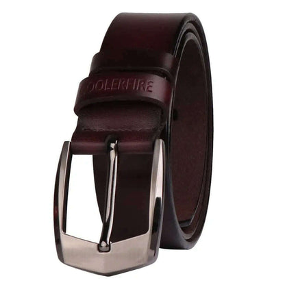 Coolerfire men high quality genuine leather belt luxury designer belts men cowskin fashion Strap male Jeans for man cowboy HQ043